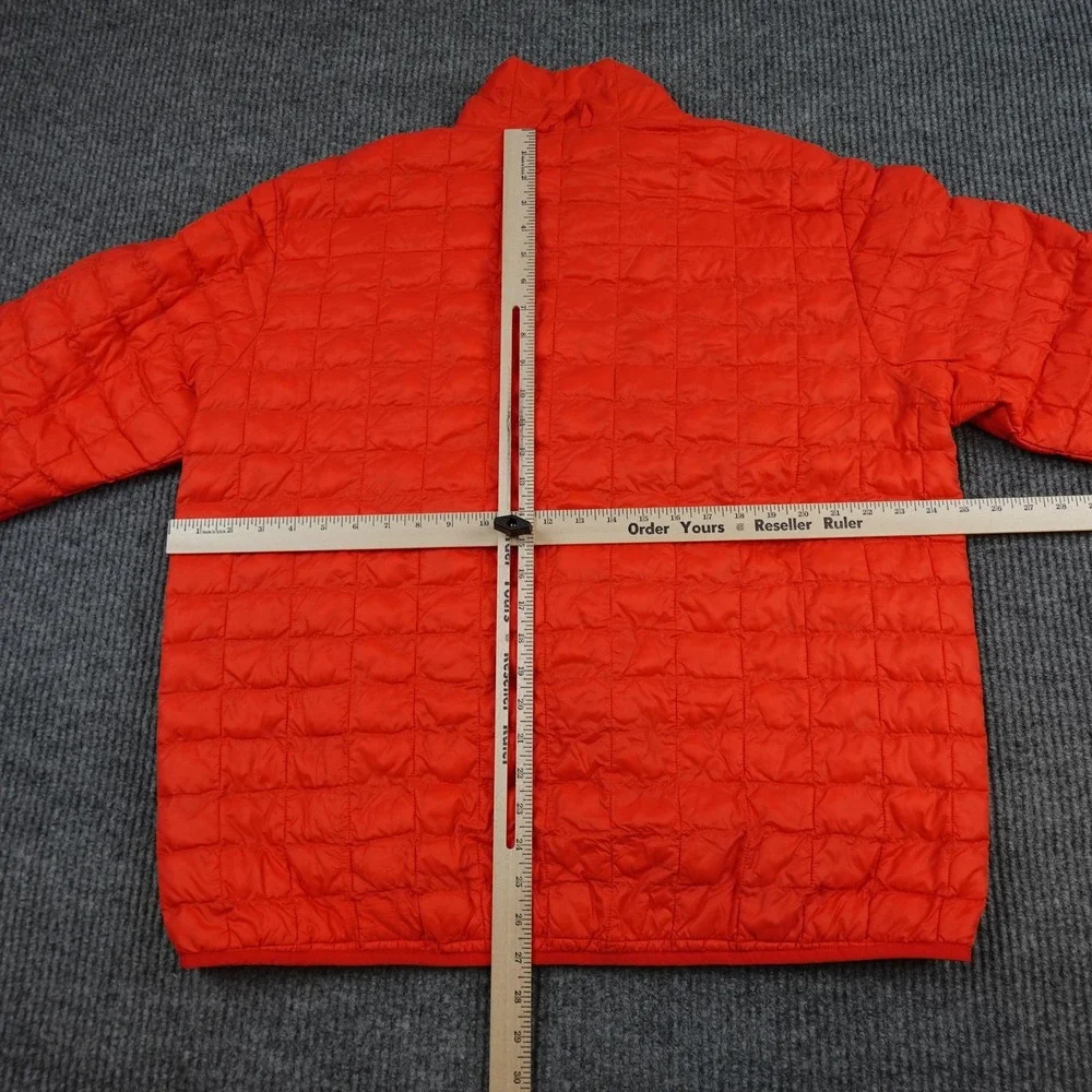 The North Face Thermoball Jacket Mens XL Orange Full Zip Insulated Lightweight